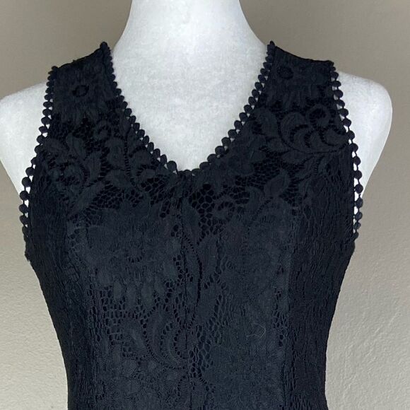 Francesca’s NWOT black sleeveless lace dress XS - Picture 3 of 7